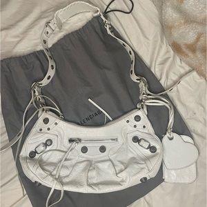 LE CAGOLE SHOULDER BAG S OPTIC WHITE